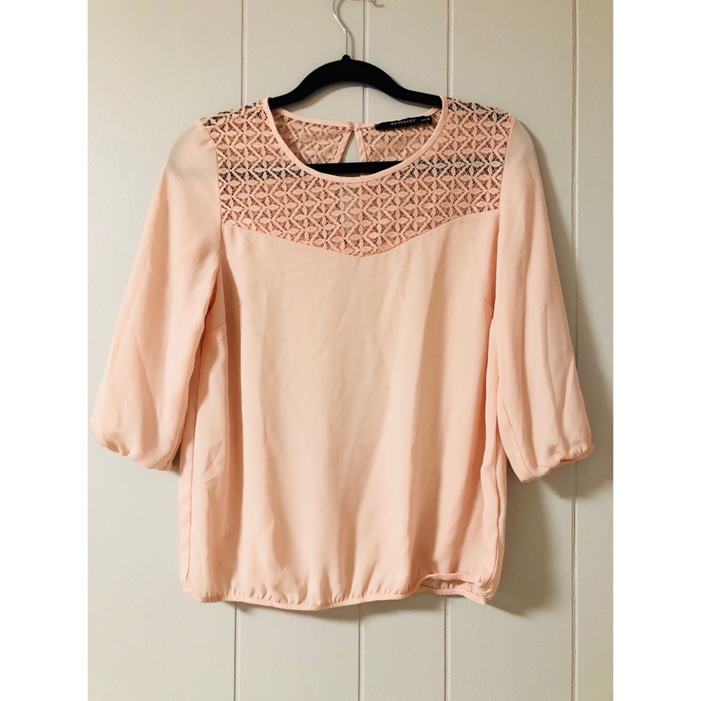 Lace detailed free flowing blouse 👚